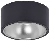 LIGHTING Светильник 4017 накладной потолочный под лампу GX53 черный/хром IEK, LT-UPB0-4017-GX53-1-K56