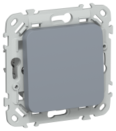 FLITE Выключатель 1-клавишный проходной 10А ВС61-1-0-ФлМ маренго IEK, FI-V12-0-10-1-K35