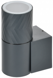 LIGHTING Светильник уличный 5107 настенный под лампу GU10 IP65 серый IEK, LT-UBU0-5107-GU10-1-K03
