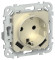 IEK FLITE Розетка 1-местная с заземлением с защитными шторками 16А с USB A+A 3,1А РСЮша11-0-ФлШ шампань IEK, FI-R14-16-U21-D31-K37