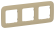 IEK FLITE Рамка 3-местная РУ-3-А-ФлХ хаки IEK, FI-M32-31-20-K59, Artistic