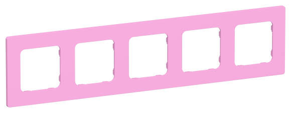 IEK FLITE Рамка 5-местная РУ-5-К-ФлПр пурпурный IEK, FI-M52-32-20-K99