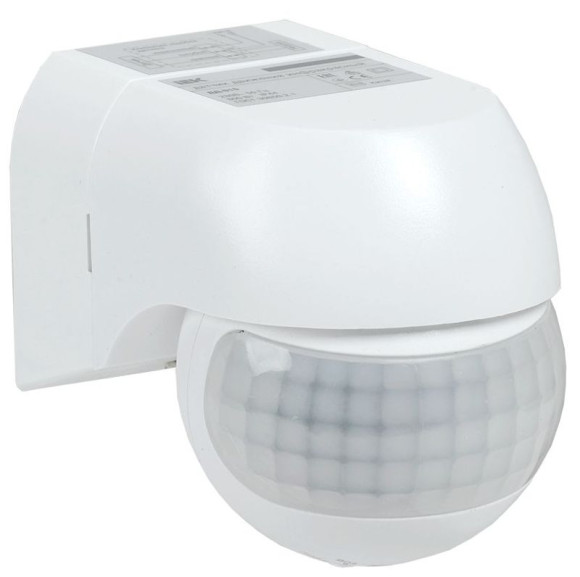 IEK Датчик движения ДД 015 белый 800Вт 180гр 12м IP44 IEK, LDD10-015-800-001