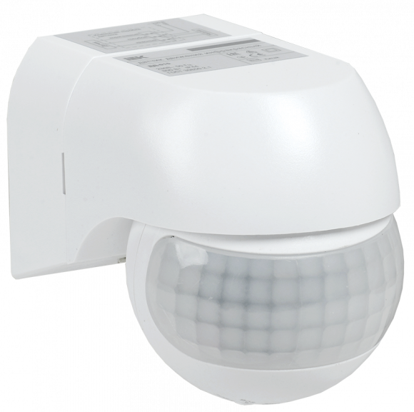 IEK Датчик движения ДД 015 белый 800Вт 180гр 12м IP44 IEK, LDD10-015-800-001