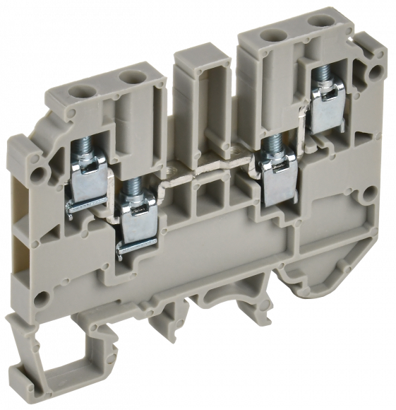 IEK Колодка клеммная CTS-MC 4 вывода 4мм2 серая IEK, YCT12-00-4-K03-004