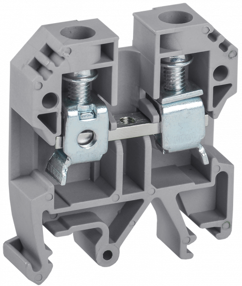 IEK Клемма винтовая КВИ-6мм2 серая IEK, YZN30-006-K03