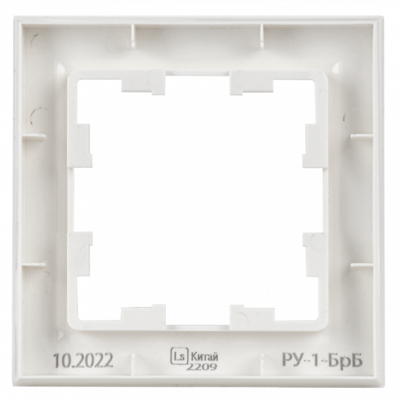 IEK BRITE Рамка 1-местная РУ-1-БрБ белый , BR-M12-K01