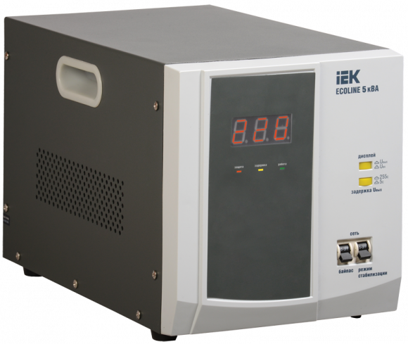 IEK Стабилизатор напряжения переносной серии Ecoline 5 кВА IEK, IVS26-1-05000