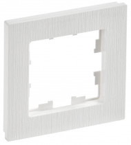 BRITE Рамка 1-местная РУ-1-Бр белый рифленый , BR-M12-51-K01