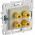 SKANDY Аудиорозетка 4-местная SK-A01B бежевый IEK, SK-S40-K10