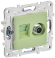 IEK SKANDY Розетка двойная TV+RJ45 кат.6 SK-A15G мятный , SK-AK20-2-K06