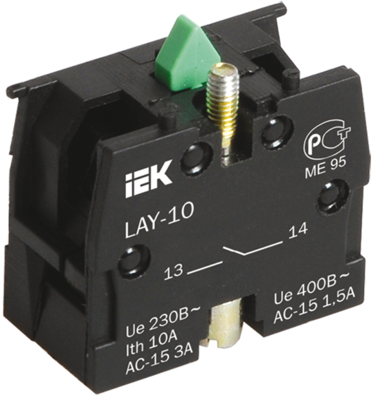 IEK Контактный блок для светосигнальной арматуры 1NO LAY5 IEK, BDK21 IEK Контактный блок для светосигнальной арматуры 1NO LAY5 IEK, BDK21