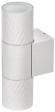 IEK LIGHTING Светильник уличный 5108 настенный под лампу 2хGU10 IP65 белый IEK, LT-UBU0-5108-GU10-2-K01