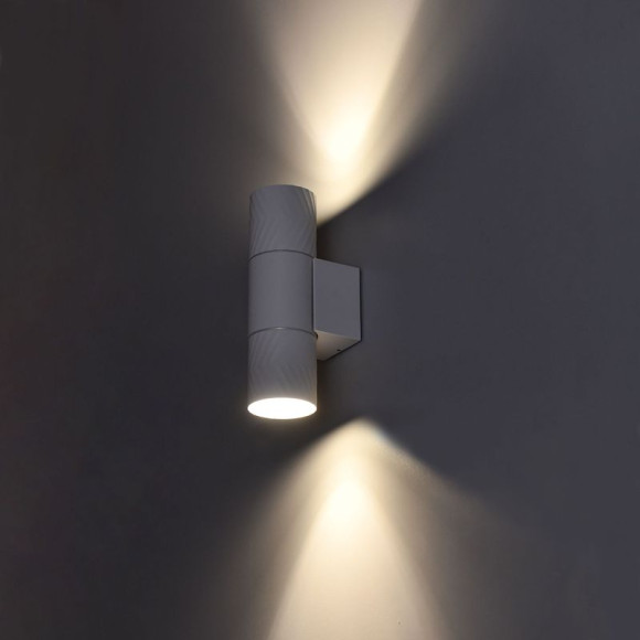 IEK LIGHTING Светильник уличный 5108 настенный под лампу 2хGU10 IP65 белый IEK, LT-UBU0-5108-GU10-2-K01