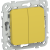 FLITE Выключатель 2-клавишный проходной 10А ВС62-1-0-ФлЖК желтый карри IEK, FI-V22-0-10-1-K44