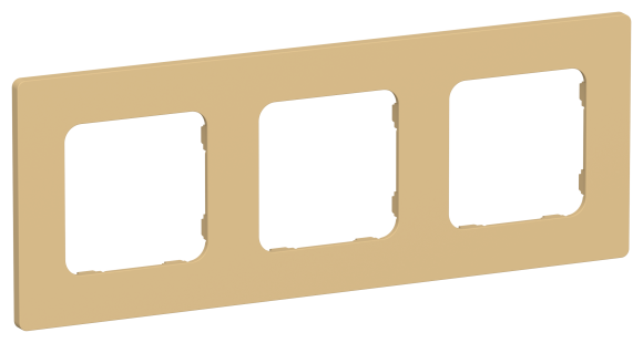 IEK FLITE Рамка 3-местная РУ-3-К-ФлШм шамуа IEK, FI-M32-32-20-K89