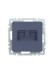 IEK BRITE Розетка компьютерная двойная RJ45 кат.5E РК10-2-БрМ маренго , BR-K20-1-K35