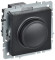 IEK BRITE Светорегулятор поворотно-нажимной 600Вт СС10-1-0-БрЧ черный IEK, BR-D20-0600-K02