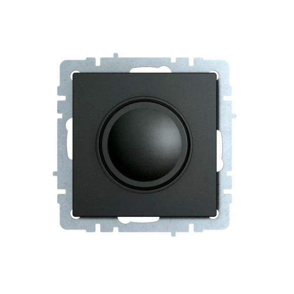 IEK BRITE Светорегулятор поворотно-нажимной 600Вт СС10-1-0-БрЧ черный IEK, BR-D20-0600-K02