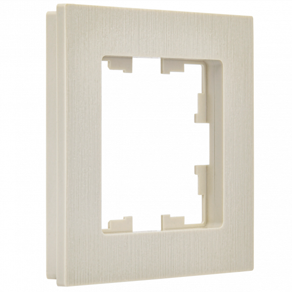 IEK BRITE Рамка 1-местная РУ-1-Бр бежевый рифленый IEK, BR-M12-51-K10