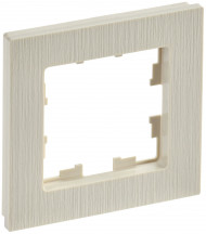 BRITE Рамка 1-местная РУ-1-Бр бежевый рифленый , BR-M12-51-K10
