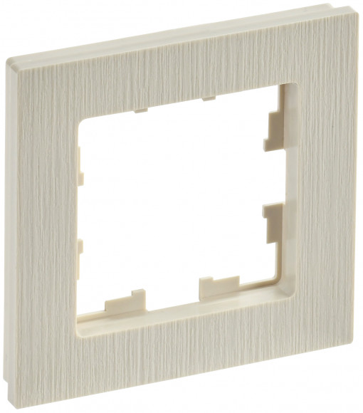 IEK BRITE Рамка 1-местная РУ-1-Бр бежевый рифленый IEK, BR-M12-51-K10