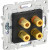 SKANDY Аудиорозетка 4-местная SK-A01Bl черный IEK, SK-S40-K02