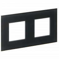 SKANDY Рамка 2-местная SK-F22G стекло графит , SK-M22-G-K53