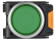 IEK Кнопка d=22мм 1NO+1NC зелёная MASTER IEK, MI-BT60-11-3-22-K06