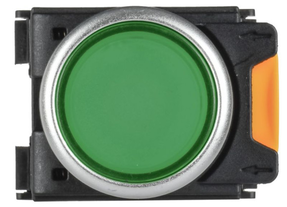 IEK Кнопка d=22мм 1NO+1NC зелёная MASTER IEK, MI-BT60-11-3-22-K06