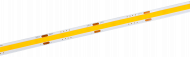 Лента светодиодная 5м COB 312LED/м 8Вт/м IP20 ширина 8мм 24В теплый белый IEK, LSR11-1-312-20-1-1-05