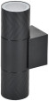 IEK LIGHTING Светильник уличный 5108 настенный под лампу 2хGU10 IP65 черный IEK, LT-UBU0-5108-GU10-2-K02