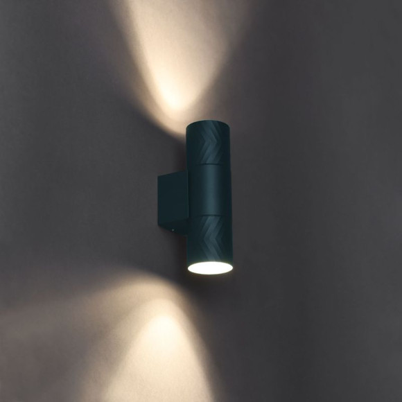IEK LIGHTING Светильник уличный 5108 настенный под лампу 2хGU10 IP65 черный IEK, LT-UBU0-5108-GU10-2-K02