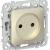 FLITE Розетка без заземления с защитными шторками 10А РСш01-0-ФлШ шампань IEK, FI-R13-10-K37