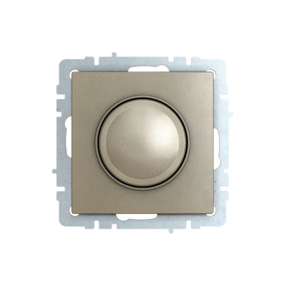 IEK BRITE Светорегулятор поворотно-нажимной 600Вт СС10-1-0-БрШ шампань IEK, BR-D20-0600-K37