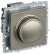 IEK BRITE Светорегулятор поворотно-нажимной 600Вт СС10-1-0-БрШ шампань , BR-D20-0600-K37