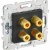 SKANDY Аудиорозетка 4-местная SK-A01G графит IEK, SK-S40-K53