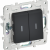 SKANDY Выключатель 2-клавишный проходной с индикацией 10А SK-V10G графит IEK, SK-V22-1-10-K53