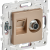 SKANDY Розетка двойная TV+RJ45 кат.6 SK-A15Sa песочный IEK, SK-AK20-2-K98