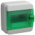 IEK TEKFOR Корпус пластиковый КМПн-6 IP65 зеленая прозрачная дверь IEK, TF5-KP72-N-06-65-K03-K06
