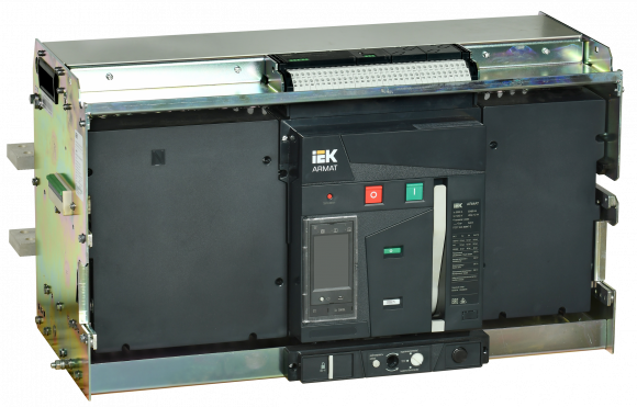 IEK ARMAT AR-A5V TT50 4P W HR Выключатель автоматический воздушный 125кА расцепитель TT 5000А 4P выдвижной с аксессуарами ~220-240В: реле отключения, реле включения, моторный привод IEK, AR-ACB-4VG-125-5000A-TTCF