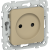 FLITE Розетка без заземления с защитными шторками 10А РСш01-0-ФлХ хаки IEK, FI-R13-10-K59