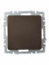 IEK BRITE Выключатель 1-клавишный самовозвратный 10А ВС10-1-4-БрТБ темная бронза , BR-V14-0-10-K45