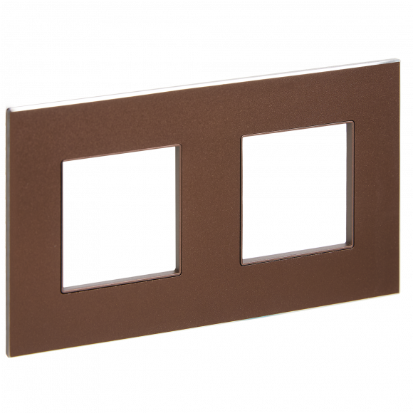 IEK SKANDY Рамка 2-местная SK-F32Br металл шоколад IEK, SK-M22-M-K30