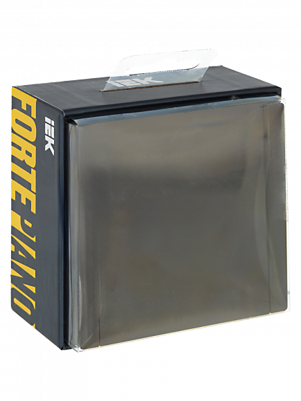 IEK FORTE&PIANO Выключатель 1-клавишный перекрестный 10А FP312 серый , FP-V13-0-10-1-K03