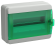 IEK TEKFOR Корпус пластиковый КМПн-12 IP65 зеленая прозрачная дверь IEK, TF5-KP72-N-12-65-K03-K06