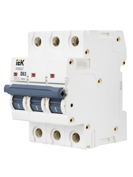 IEK ARMAT Автоматический выключатель M06N 3P D 63А IEK, AR-M06N-3-D063 IEK ARMAT Автоматический выключатель M06N 3P D 63А IEK, AR-M06N-3-D063
