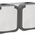 TORS Розетка 2-местная горизонтальная 16А IP55 TS222 серо-белый IEK, TS-R26-16-55-G-K41