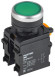 IEK Кнопка с фиксацией d=22мм 1NO+1NC зелёная MASTER IEK, MI-BT60-11T-3-21-K06