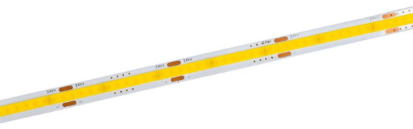 IEK Лента светодиодная 5м COB 312LED/м 8Вт/м IP20 ширина 8мм 24В холодный белый IEK, LSR11-2-312-20-1-05